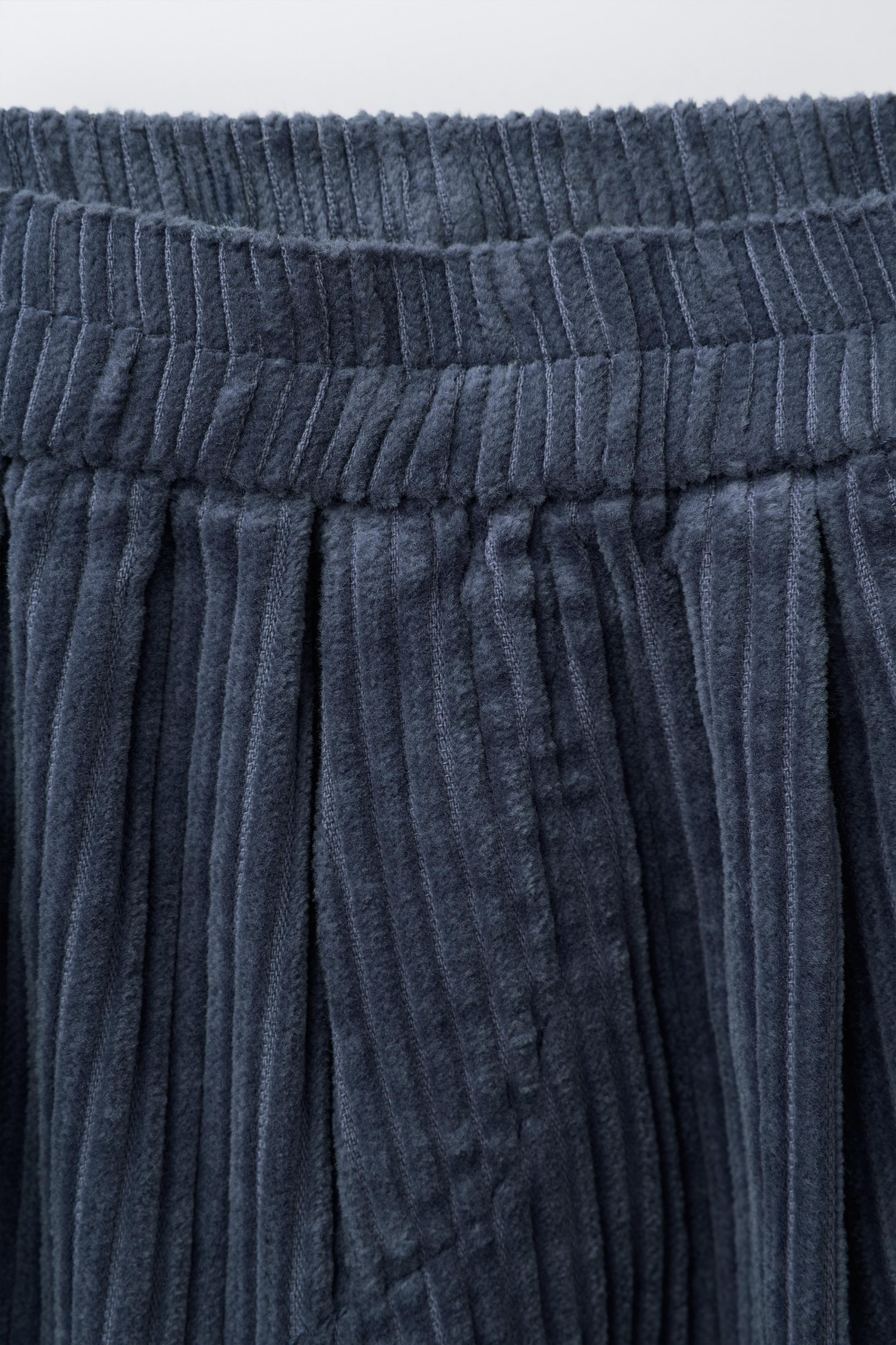 PANTALON BALLON EN VELOURS CÔTELÉ ÉPAIS